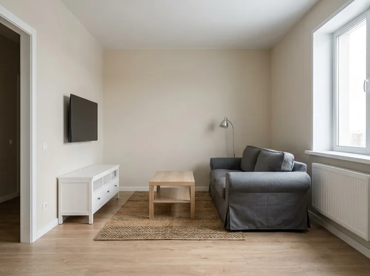 Гостиная 18,4 м² · 1 окно · 5 товаров, от 98 395 ₽
